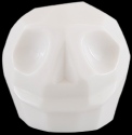 D'Argenta Studio Resin Art RV31Whte Tzompantli 2 - Skull - White