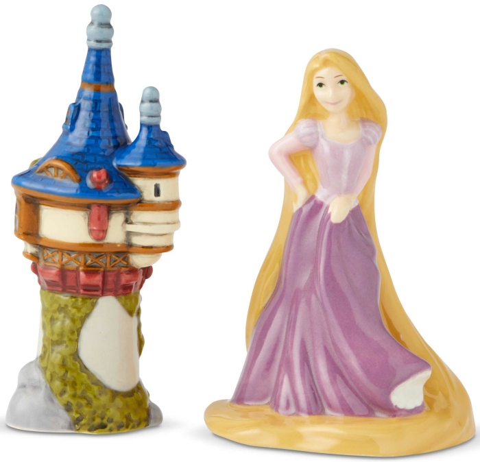 Disney Pixar Ceramics 6003746N Rapunzel and Tower Salt and Pepper Shakers