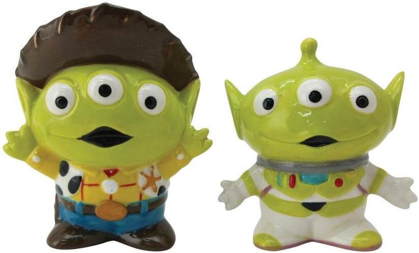 Disney Pixar Ceramics 6008689N Toy Story Alien Salt and Pepper Shakers