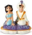 Disney by Department 56 6002269 Aladdin and Jasmine on Carpet Salt and Pepper