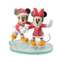 Disney Showcase 6017371N Mickey and Minnie Ice Skating Figurine