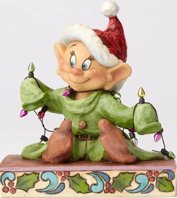 Jim Shore Disney 4057938 Dopey with Christmas Lights