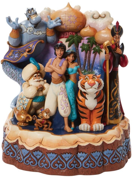 Disney Traditions by Jim Shore 6008999i Carved by Heart Aladdin Figurine