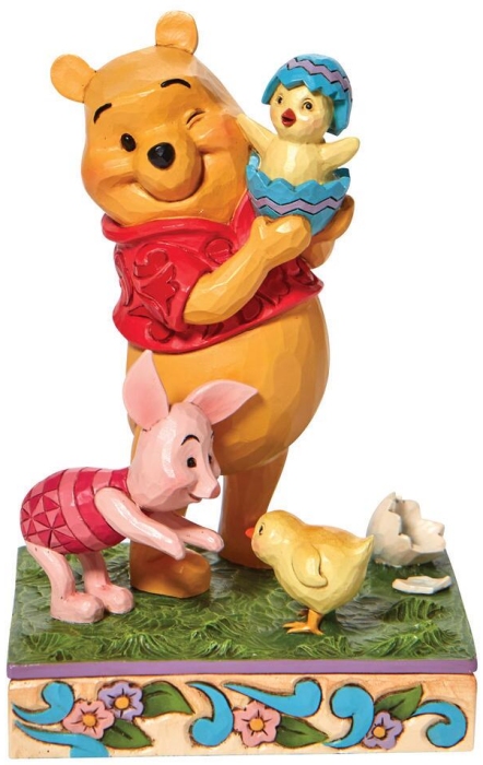 Jim Shore Disney 6010103N Pooh & Piglet With Chick Figurine