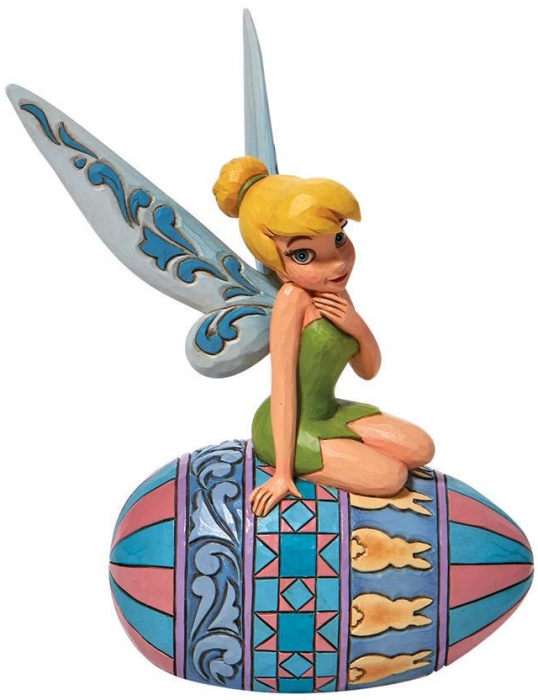 Disney Traditions by Jim Shore 6010104 Tinker Bell On Easter Egg Figurine