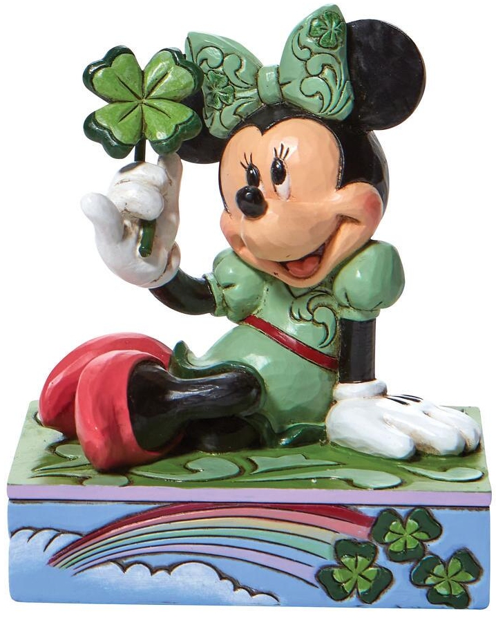 Disney Traditions by Jim Shore 6010109N Minnie Mouse & Shamrock Figurine