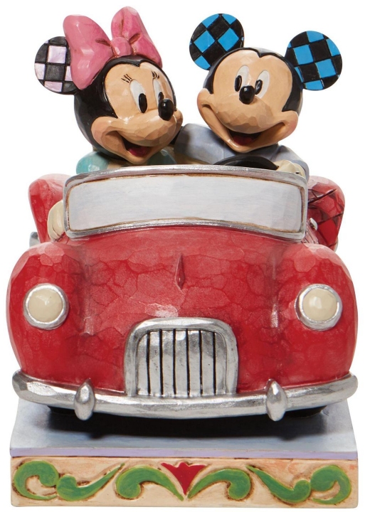Disney Traditions by Jim Shore 6010110N Minnie and Mickey In Car Figurine