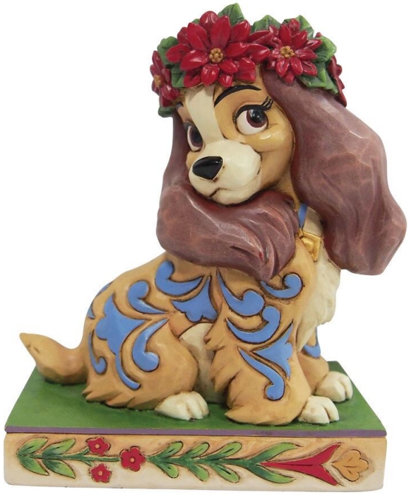 Disney Traditions by Jim Shore 6010876 Lady Christmas Pose Figurine