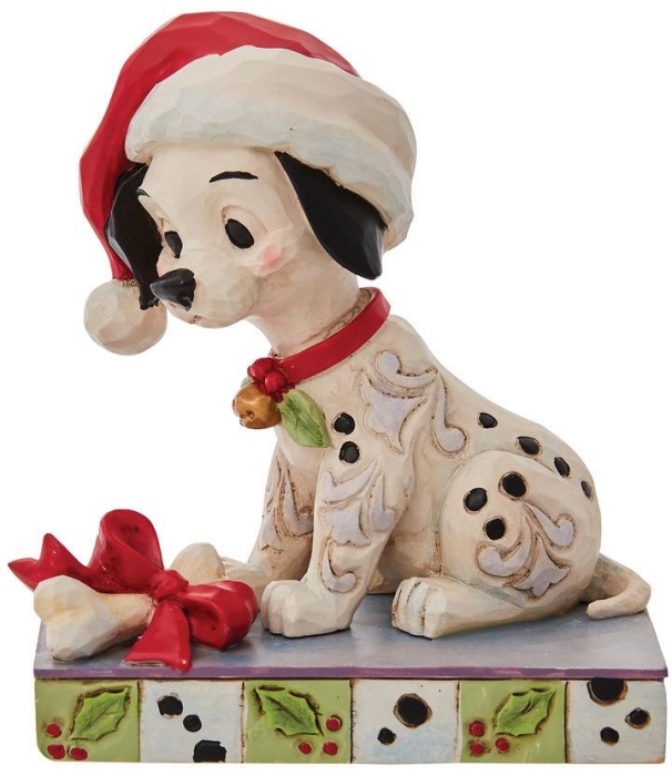 Jim Shore Disney 6010877 Lucky Christmas Pose Figurine