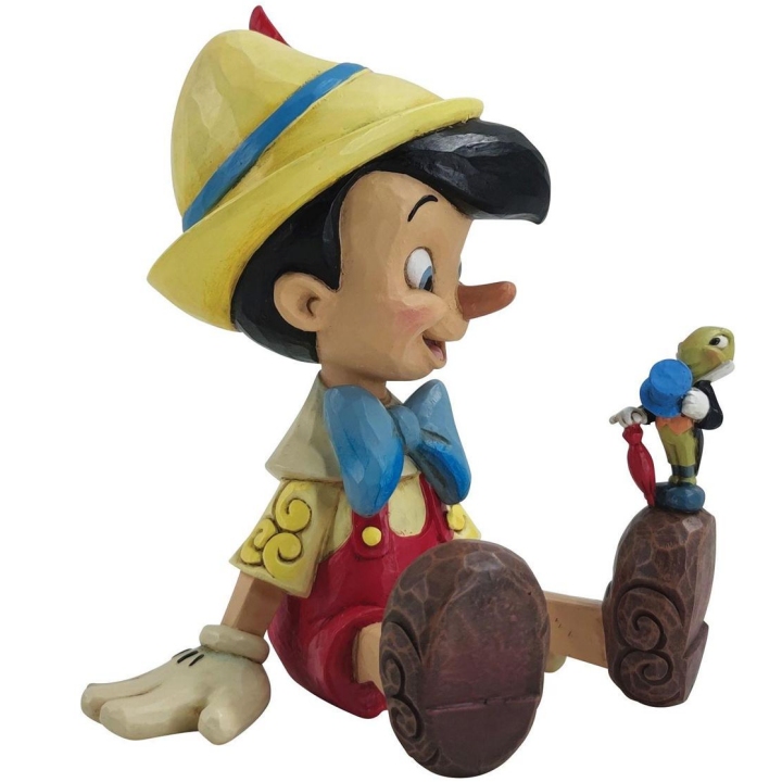 Disney Traditions by Jim Shore 6011934N Pinocchio and Jiminy Sitting Figurine