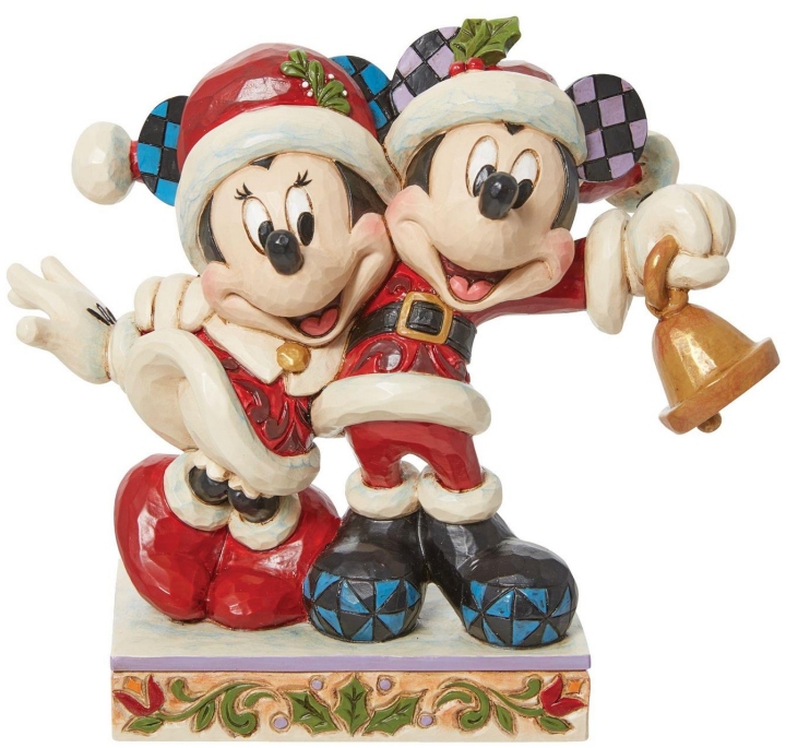 Disney Traditions by Jim Shore 6013058 Mickey and Minnie As Santa Figurine