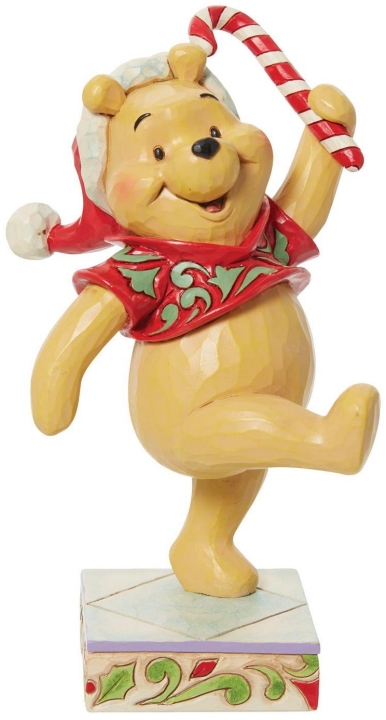 Disney Traditions by Jim Shore 6013062N Pooh Christmas Candycane Figurine