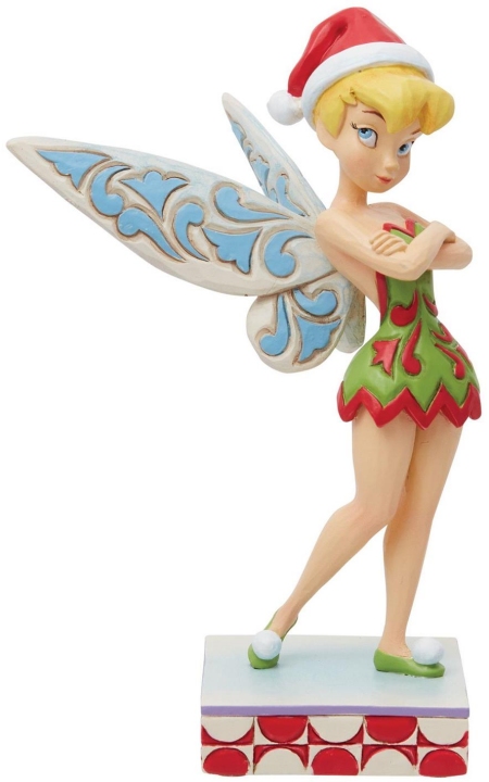 Disney Traditions by Jim Shore 6013063N Tinkerbell Christmas Personality Pose Figurine