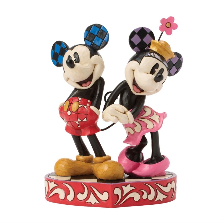 Disney Traditions by Jim Shore 6017844N Mickey Minnie Heart Figurine
