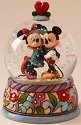 Jim Shore Disney 4015350 Mickey and Minnie Waterball