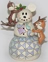 Disney Traditions by Jim Shore 4016569 Snowman with Chip n Dale