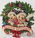 Jim Shore Disney 4027945 Seasons Greetings Plaque