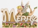 Jim Shore Disney 4033262 Tink Merry Word Plaque