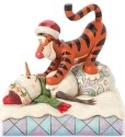 Jim Shore Disney 4039044 Tigger pouncing on Snowman