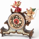 Jim Shore Disney 4039084 Jaq and Gus Clock