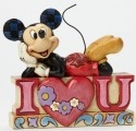 Disney Traditions by Jim Shore 4043669 Mickey I Heart U Word