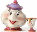 Jim Shore Disney 4049622 Mrs. Potts and Chip Figurines