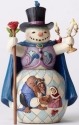 Disney Traditions by Jim Shore 4051973 Beauty and Beast Snowman