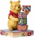 Jim Shore Disney 4055420 Pooh with Baby Blocks