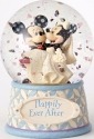 Jim Shore 4059185 Mickey and Minnie Wedding Waterball