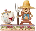 Jim Shore Disney 6002813 Cogsworth and Mrs Potts