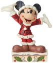 Jim Shore 6002842 Mickey Christmas Personality Pose