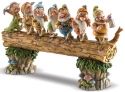 Jim Shore 6005147 Seven Dwarfs on log Musical Figurine