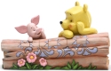 Jim Shore 6005964 Pooh and Piglet on a Log Figurine