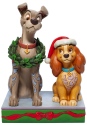 Jim Shore Disney 6007071 Christmas Lady and the Tramp Figurine