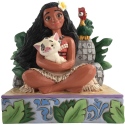 Jim Shore 6008078 Moana with Pua and Hei Hei Figurine