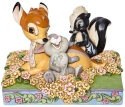 Jim Shore Disney 6008318 Bambi Thumper and Flowers Figurine