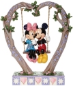 Jim Shore 6008328 Mickey and Minnie On Swing Figurine