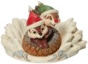 Jim Shore 6008975 Chip n Dale Sledding Figurine