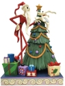 Jim Shore Disney 6008991N Santa Jack and Zero with Tree Figurine