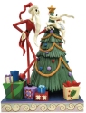 Jim Shore 6008991 Santa Jack and Zero with Tree Figurine