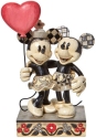 Jim Shore Disney 6010106 Mickey & Minnie Heart Balloon Figurine