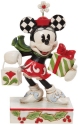 Jim Shore Disney 6010870 Minnie with Gift and Bag Figurine