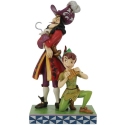 Jim Shore Disney 6011928 Peter Pan and Hook Good vs Evil Figurine