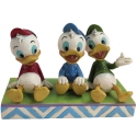 Jim Shore Disney 6011933 Huey Dewey and Louie Sitting Figurine