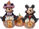Jim Shore Disney 6013052 Mickey and Minnie Halloween Figurine