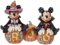 Jim Shore 6013052 Mickey and Minnie Halloween Figurine