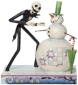 Jim Shore Disney 6013056 Jack with Snowman Figurine