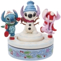 Jim Shore Disney 6013061 Stitch and Angel Building Figurine