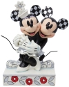 Jim Shore Disney 6013198 100 Years of Disney Minnie and Mickey Hugging Figurine