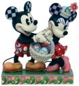 Jim Shore 6014317 Mickey & Minnie Easter Figurine